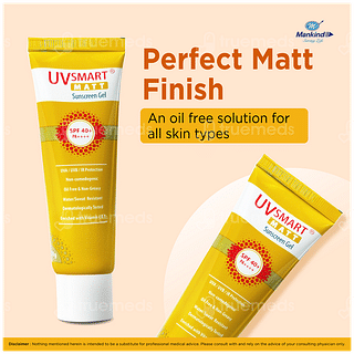 Uvsmart Matt Spf 40+ Pa++++ Sunscreen Gel 50gm