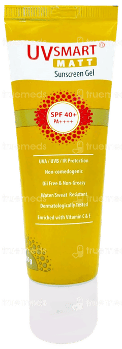 Uvsmart Matt Spf 40+ Pa++++ Sunscreen Gel 50gm