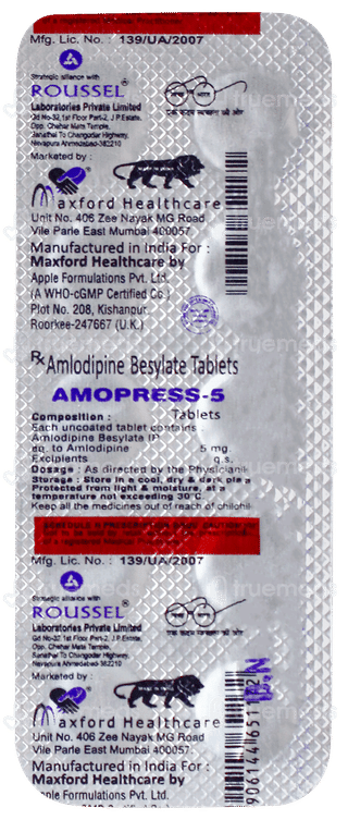 Amopress 5 Tablet 10