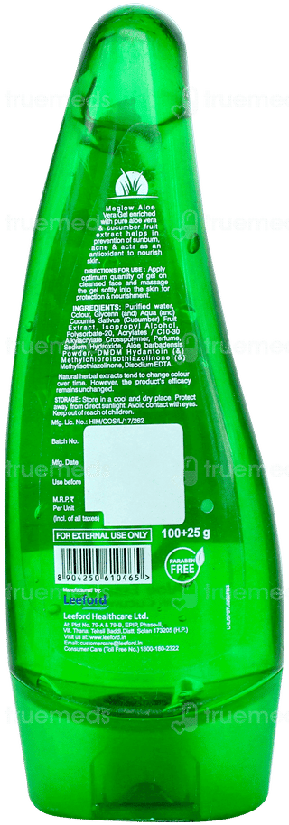 Meglow Aloe Vera Gel 125gm