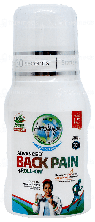 Amrutanjan Advanced Back Pain Plus Roll On 50ml