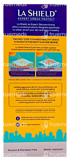 La Shield Expert Urban Protect Spf 40 Pa+++ Mineral Sunscreen Gel 50gm