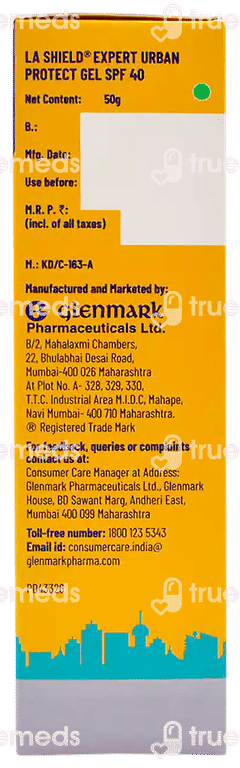 La Shield Expert Urban Protect Spf 40 Pa+++ Mineral Sunscreen Gel 50gm