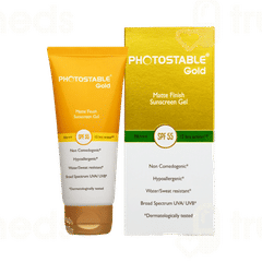 Photostable Gold Spf 55 Pa+++ Matte Finish Sunscreen Gel 50gm