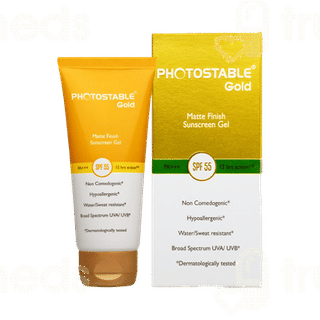 Photostable Gold Spf 55 Pa+++ Matte Finish Sunscreen Gel 50gm