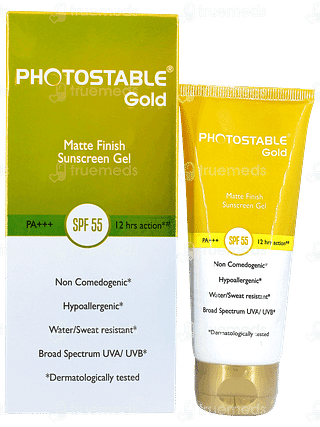 Photostable Gold Spf 55 Sunscreen Gel 50gm