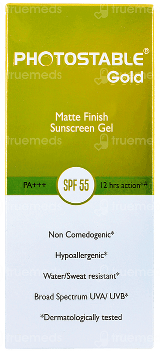 Photostable Gold Spf 55 Sunscreen Gel 50gm