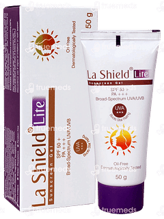 La Shield Lite Spf 50+ Pa+++ Sunscreen Gel 50gm La Shield Lite Spf 50+ Pa+++ Sunscreen Gel 50gm