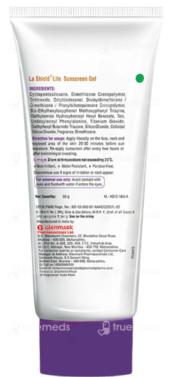 La Shield Lite Spf 50+ Pa+++ Sunscreen Gel 50Gm