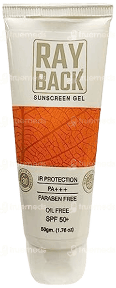Rayback Spf 50+ Pa+++ Sunscreen Gel 50Gm