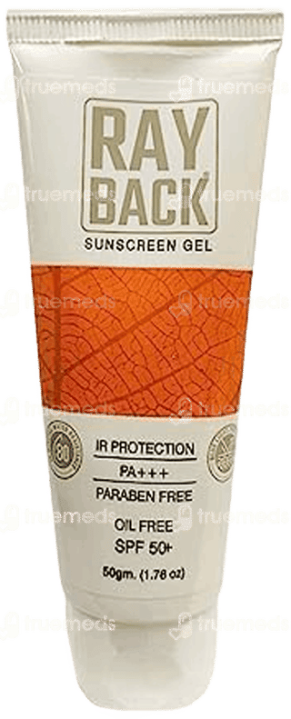 Rayback Spf 50+ Pa+++ Sunscreen Gel 50Gm
