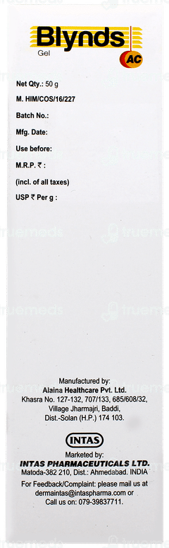 Blynds Ac Spf 30+ Pa+++ Sunscreen Gel 50gm