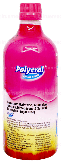 Polycrol Xpress Relief Mint Flavour Sugar Free Gel 450ml Polycrol Xpress Relief Mint Flavour Sugar Free Gel 450ml