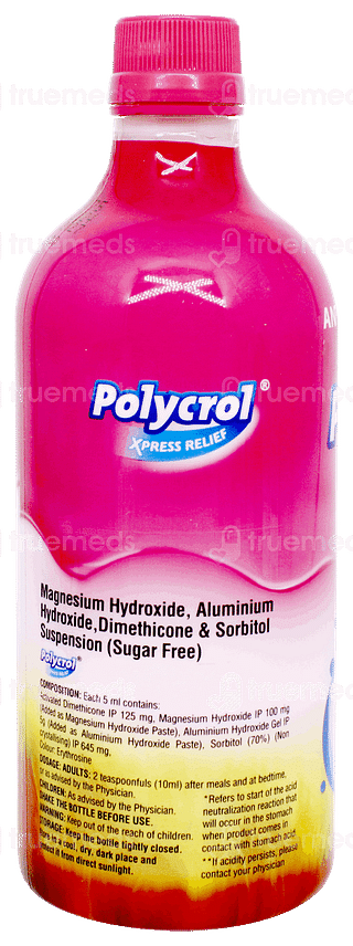 Polycrol Mint Flavour Sugar Free Gel 450ml