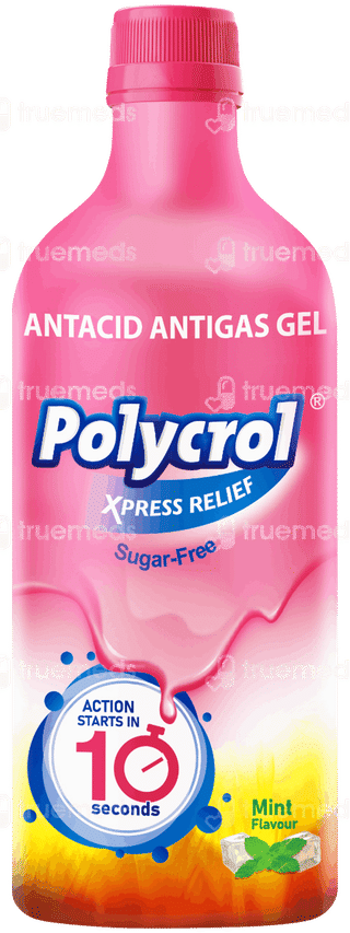 Polycrol Xpress Relief Mint Flavour Sugar Free Gel 450ml