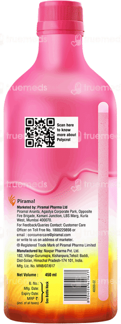 Polycrol Xpress Relief Mint Flavour Sugar Free Gel 450ml