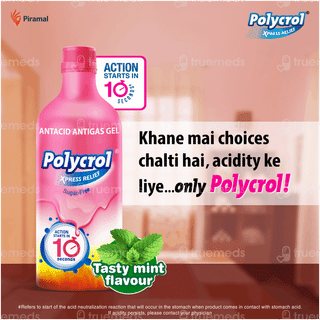 Polycrol Xpress Relief Mint Flavour Sugar Free Gel 450ml