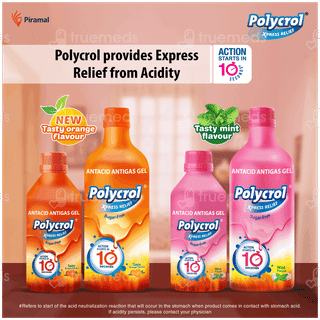 Polycrol Xpress Relief Mint Flavour Sugar Free Gel 450ml