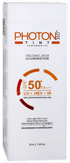 Photon 360 Tint Spf 50+ Pa+++ Sunscreen Gel 50ml Photon 360 Tint Spf 50+ Pa+++ Sunscreen Gel 50ml