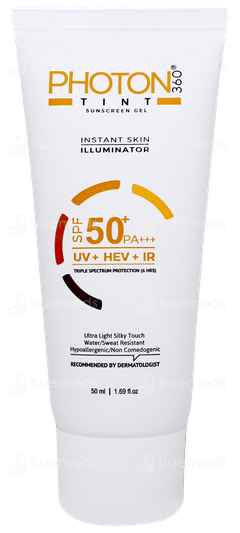 Photon 360 Tint Spf 50+ Pa+++ Sunscreen Gel 50ml Photon 360 Tint Spf 50+ Pa+++ Sunscreen Gel 50ml