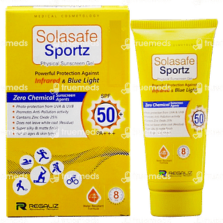 Solasafe Sportz Spf 50+ Sun Screen Gel  50 GM