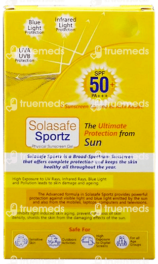 Solasafe Sportz Spf 50+ Sun Screen Gel  50 GM