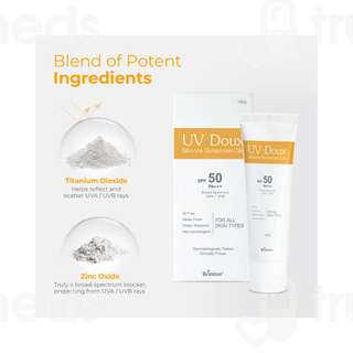 Uv Doux Spf 50 Pa+++ Silicone Sunscreen Gel 100Gm