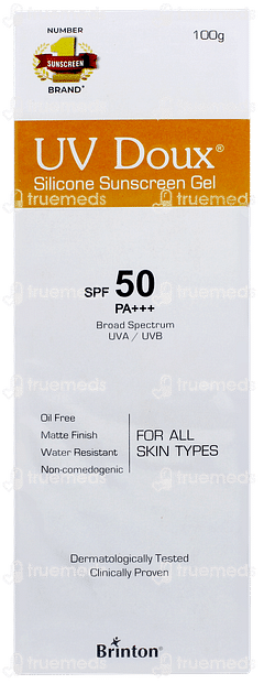 Uv Doux Spf 50 Pa+++ Silicone Sunscreen Gel 100gm Uv Doux Spf 50 Pa+++ Silicone Sunscreen Gel 100gm