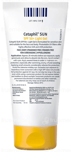 Cetaphil Sun Spf 50+ Light Gel 50ml