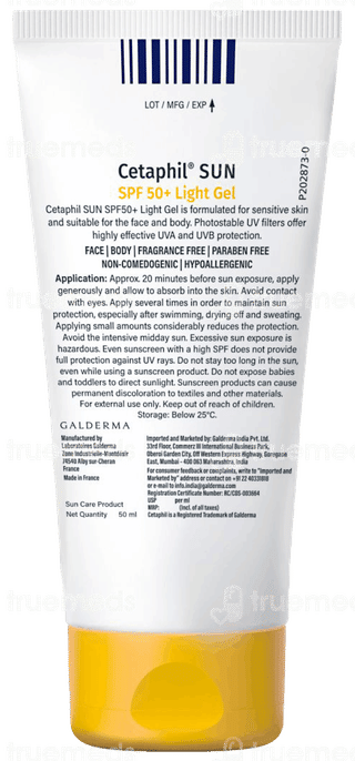 Cetaphil Sun Spf 50+ Light Gel 50ml