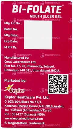 Bi Folate Mouth Ulcer Gel 15ml