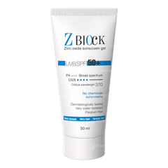 Z Block Uvb Spf 50+ Pa+++ Sunscreen Gel 50ml