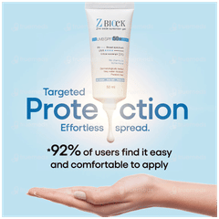 Z Block Uvb Spf 50+ Pa+++ Sunscreen Gel 50ml