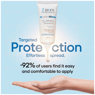Z Block Uvb Spf 50+ Pa+++ Sunscreen Gel 50ml