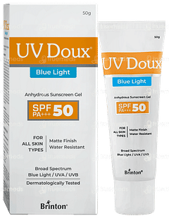 Uv Doux Blue Light Spf 50 Pa+++ Sunscreen Gel 50 GM