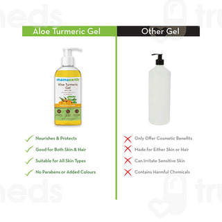 Mamaearth Aloe Turmeric Gel For Skin And Hair 300 Ml