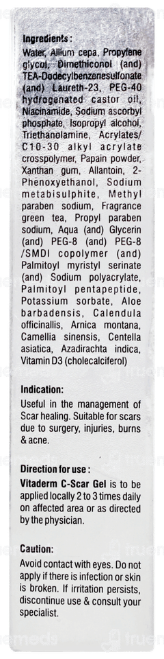 Vitaderm C Scar Gel 20gm