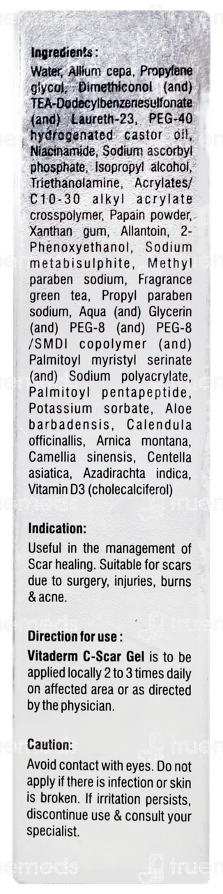 Vitaderm C Scar Gel 20gm