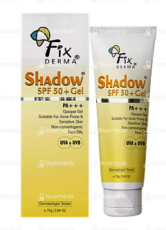 Fixderma Shadow Spf 50+ Pa+++ Gel 75gm Fixderma Shadow Spf 50+ Pa+++ Gel 75gm