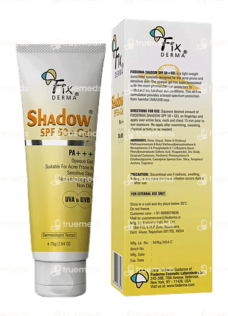 Fixderma Shadow Spf 50+ Gel 75 GM