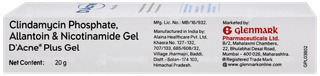 D Acne Plus Gel 20gm
