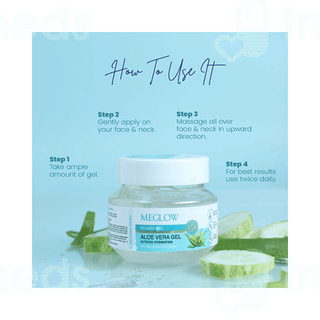 Meglow Aloe Vera Gel 100Gm