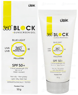 360 Block Spf 50+ Pa+++ Sunscreen Gel 50gm