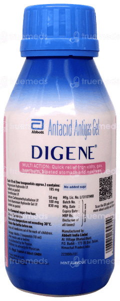Digene Mint Flavour Sugar Free Gel 200ml