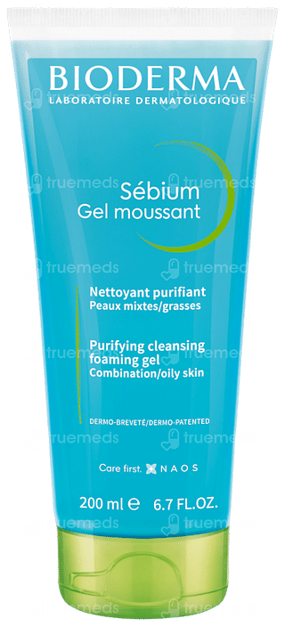 Bioderma Sebium Moussant Purifying Cleansing Foaming Gel 200ml