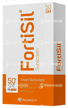 Fortisil Spf 50+ Pa+++ Sunscreen 50gm Fortisil Spf 50+ Pa+++ Sunscreen 50gm