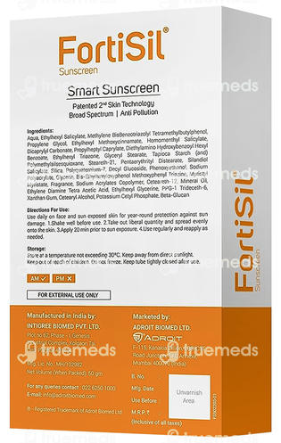 Fortisil Spf 50 Plus Sunscreen Gel 50 GM