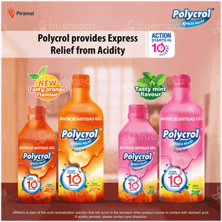 Polycrol Xpress Relief Orange Flavour Sugar Free Gel 200ml