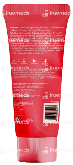 Sirona Lube Tube Strawberry 50ml