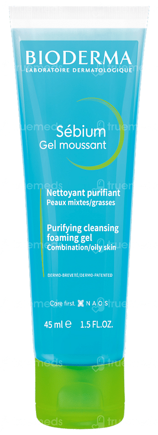 Bioderma Sebium Moussant Purifying Cleansing Foaming Gel 45ml